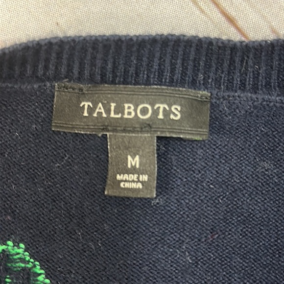 Talbots Sea Animal Crew Neck Sweater, Sz M - Picture 6 of 7